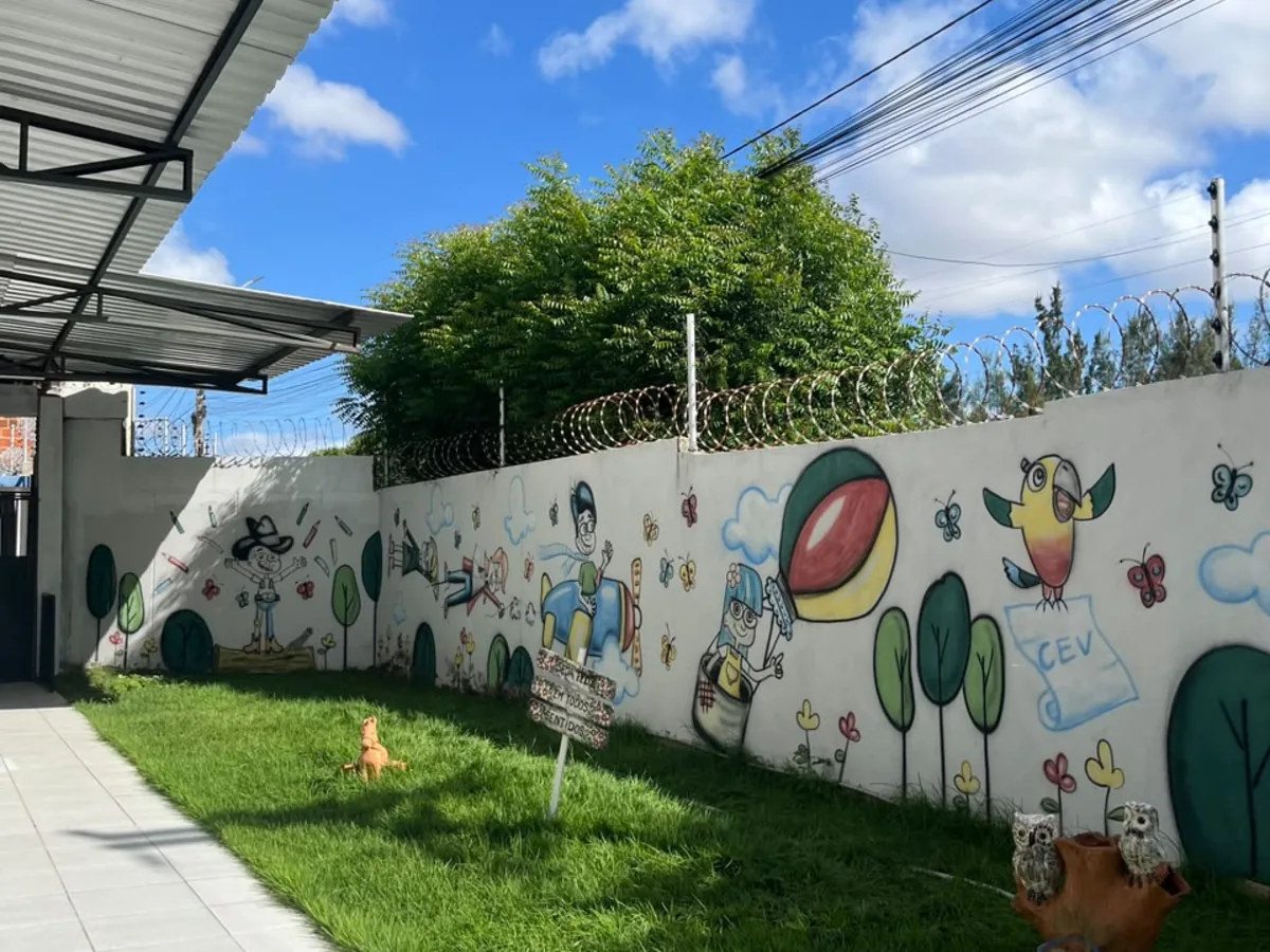 Área verde da Educação Infantil do CEV Colégio Parnaíba