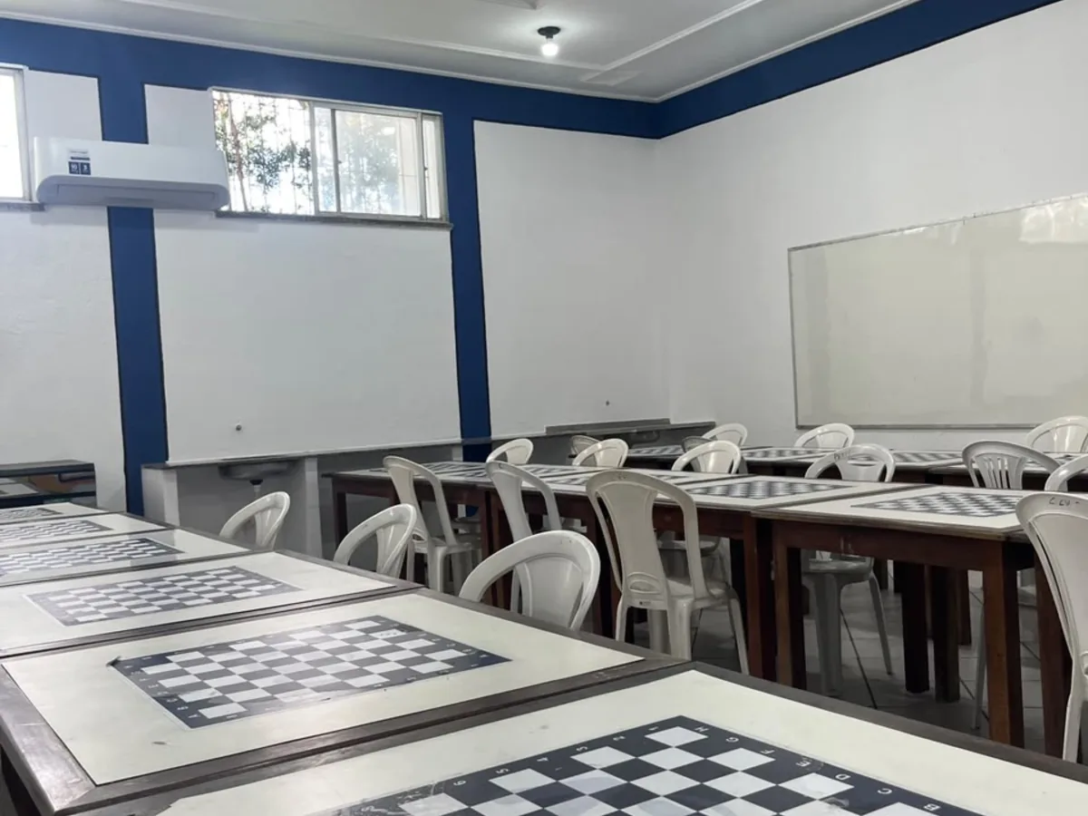 Sala de xadrez do CEV Colégio Parnaíba