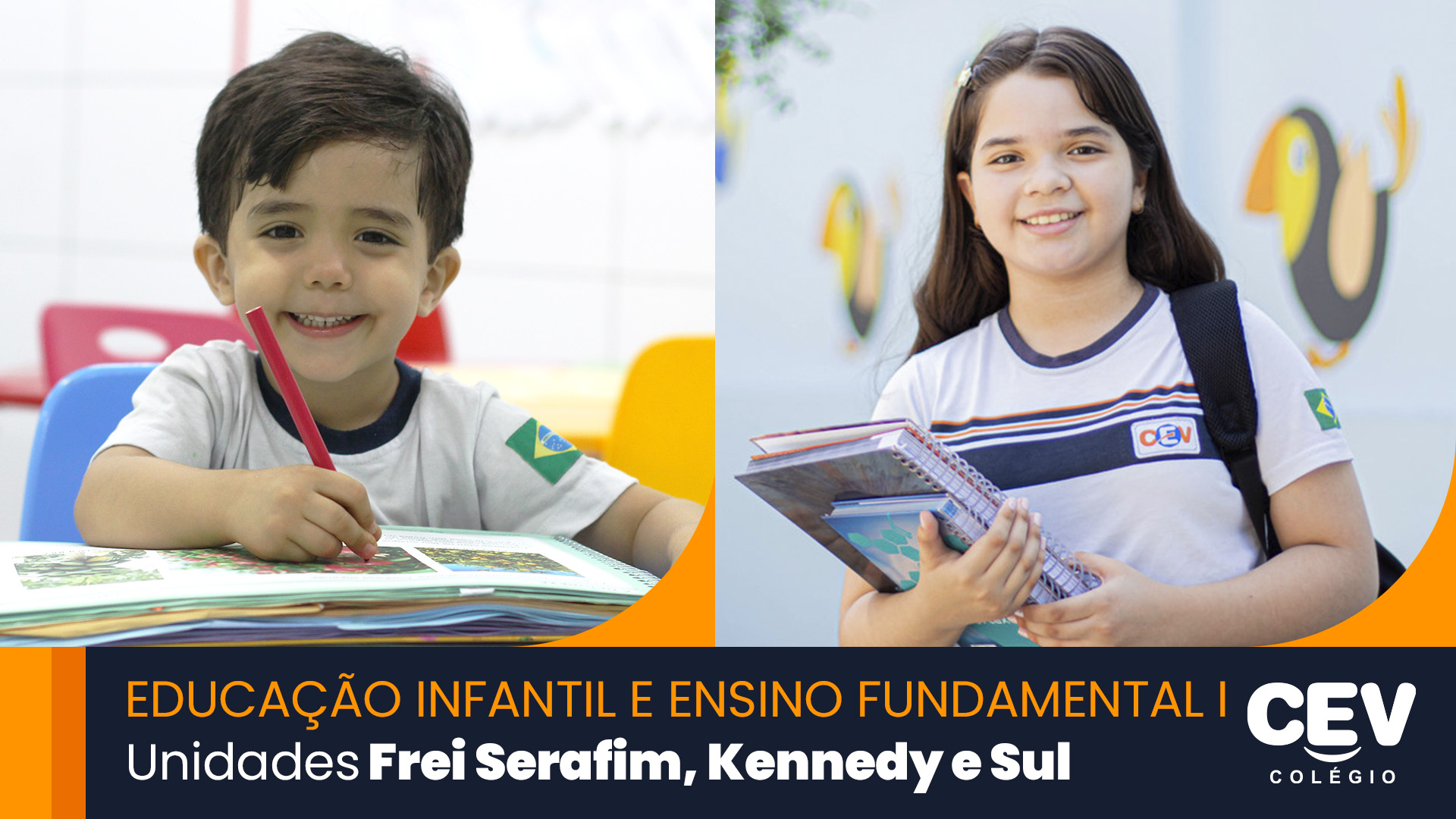 CONFIRA AS DATAS E HORÁRIOS DA 1ª VIVENCIA UNIDADE FREI, KENNEDY E SUL